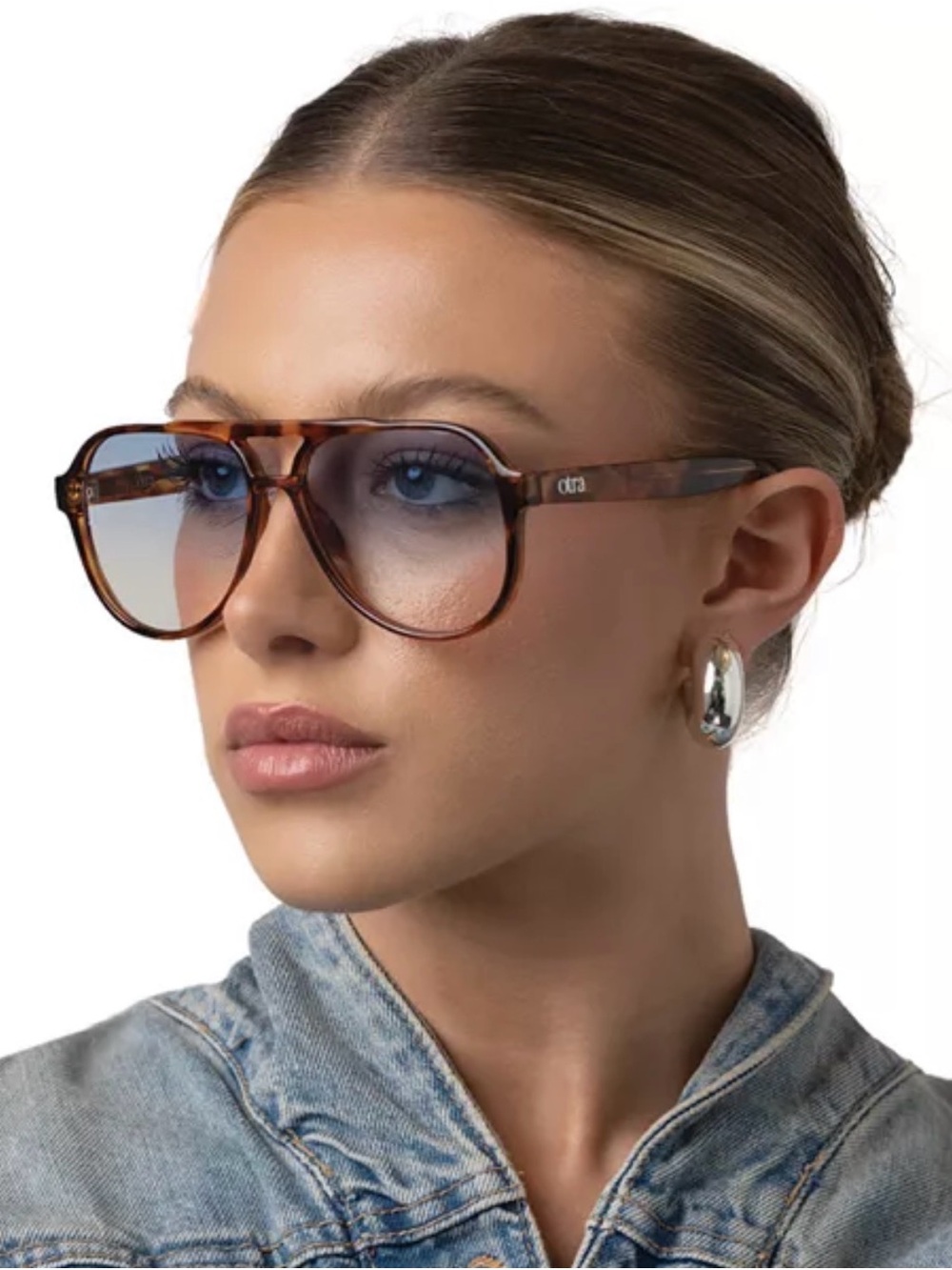 Otra Stevie Aviator Sunglasses, 58mm